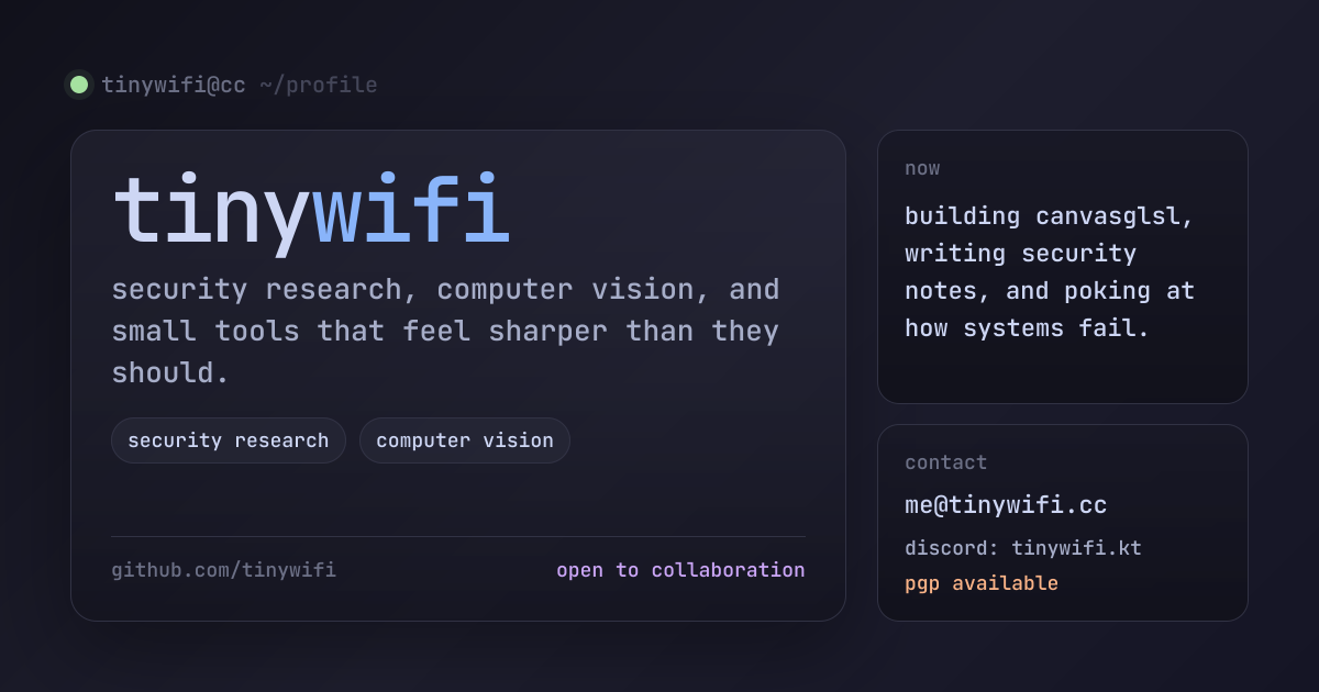 tinywifi profile banner